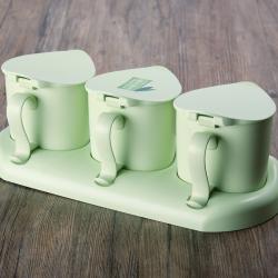 纖竹時尚調(diào)味盒 (3格)