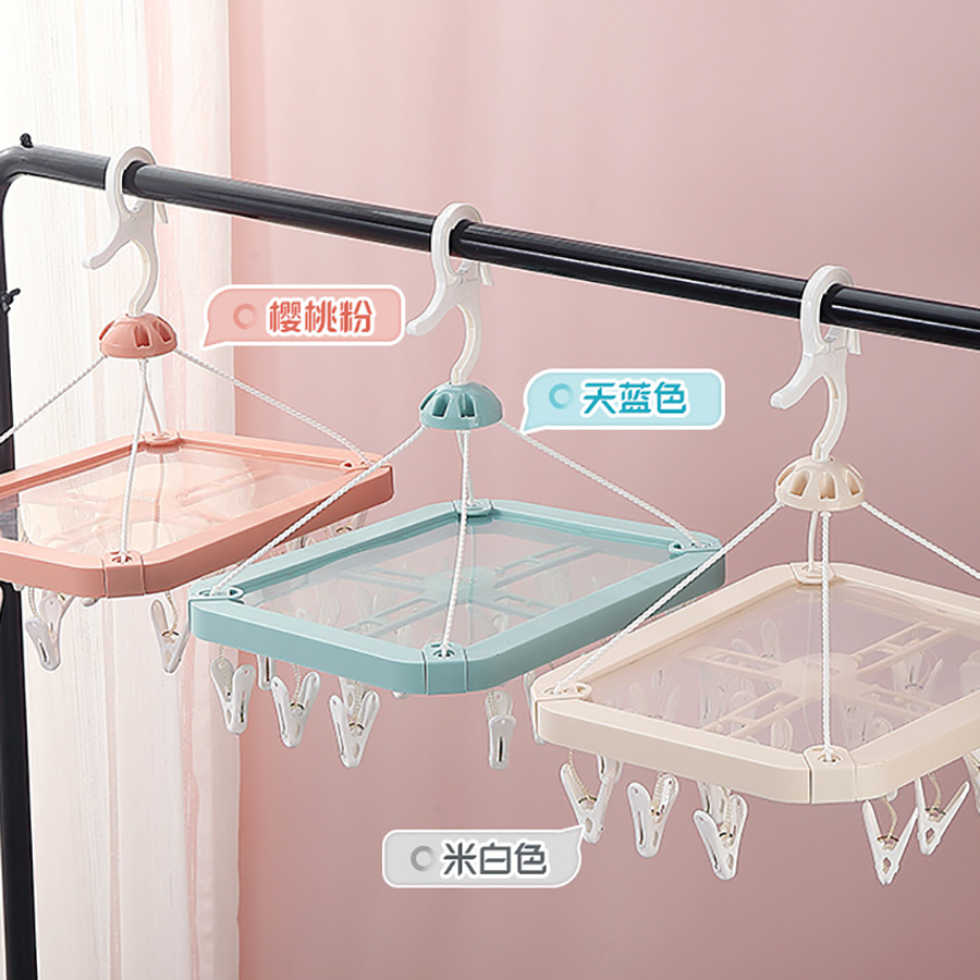 防塵長(zhǎng)方形20夾晾衣架