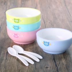 動(dòng)物樂園中式雙色餐碗