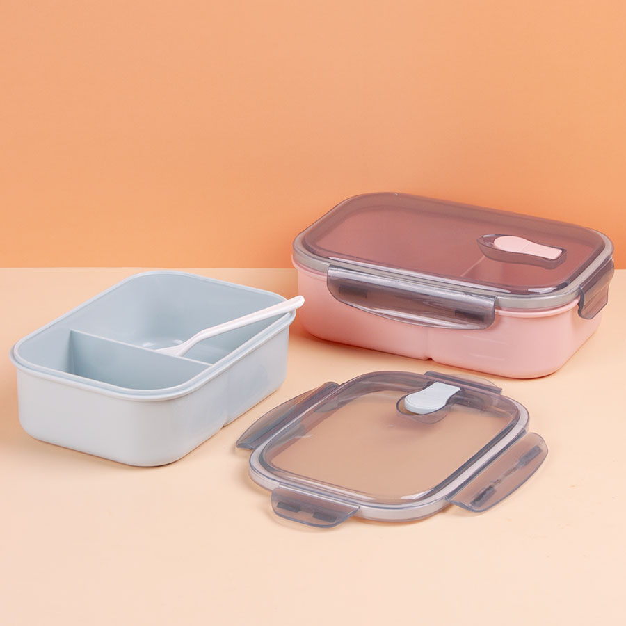 小簡分格抗菌飯盒900m