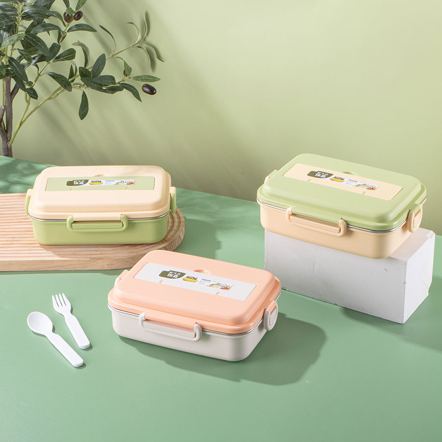 長(zhǎng)方形分格飯盒(不銹