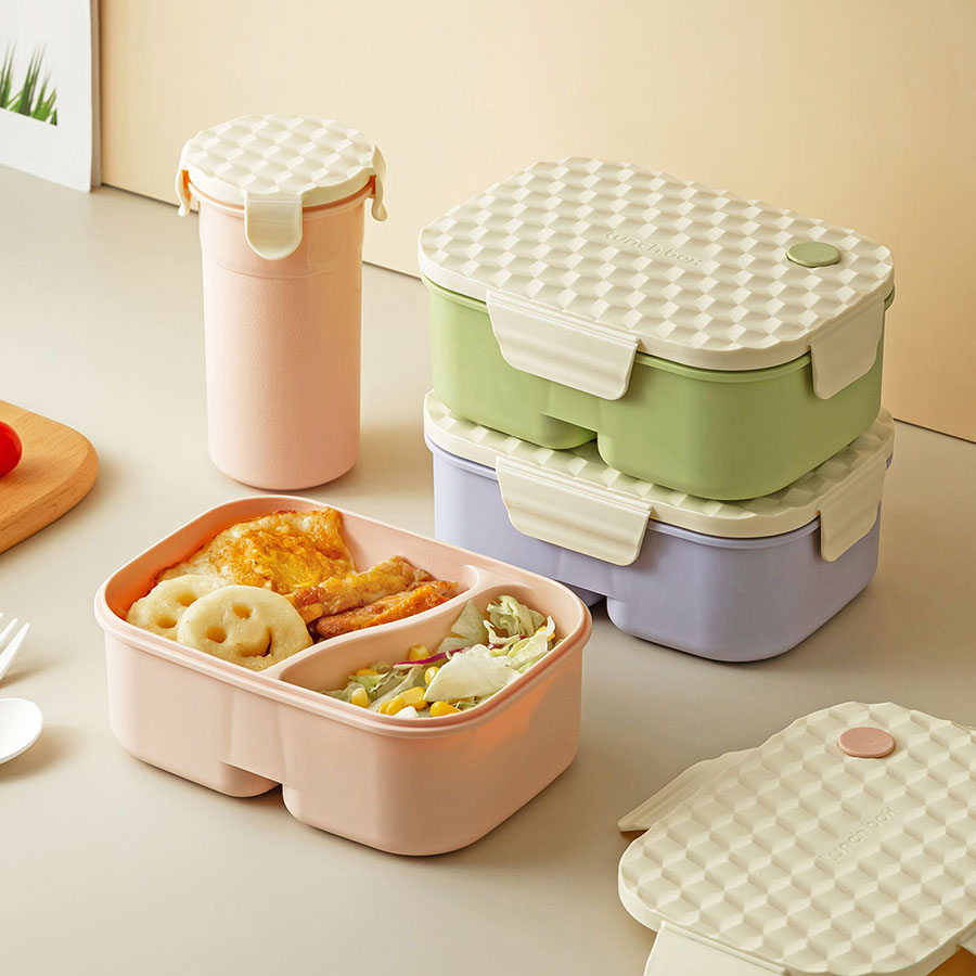 小簡(jiǎn)小長(zhǎng)方套裝飯盒