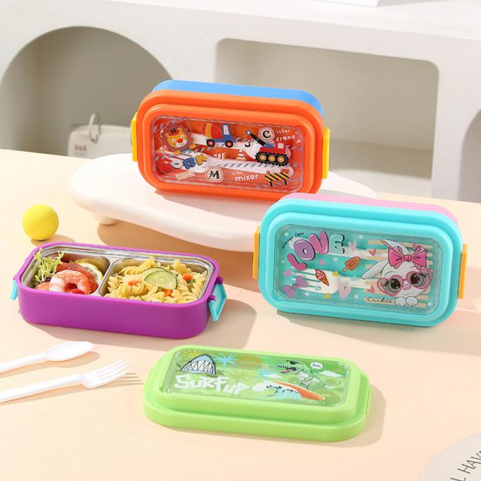 星樂卡通便當(dāng)盒PP款750ml/不銹鋼款500ml